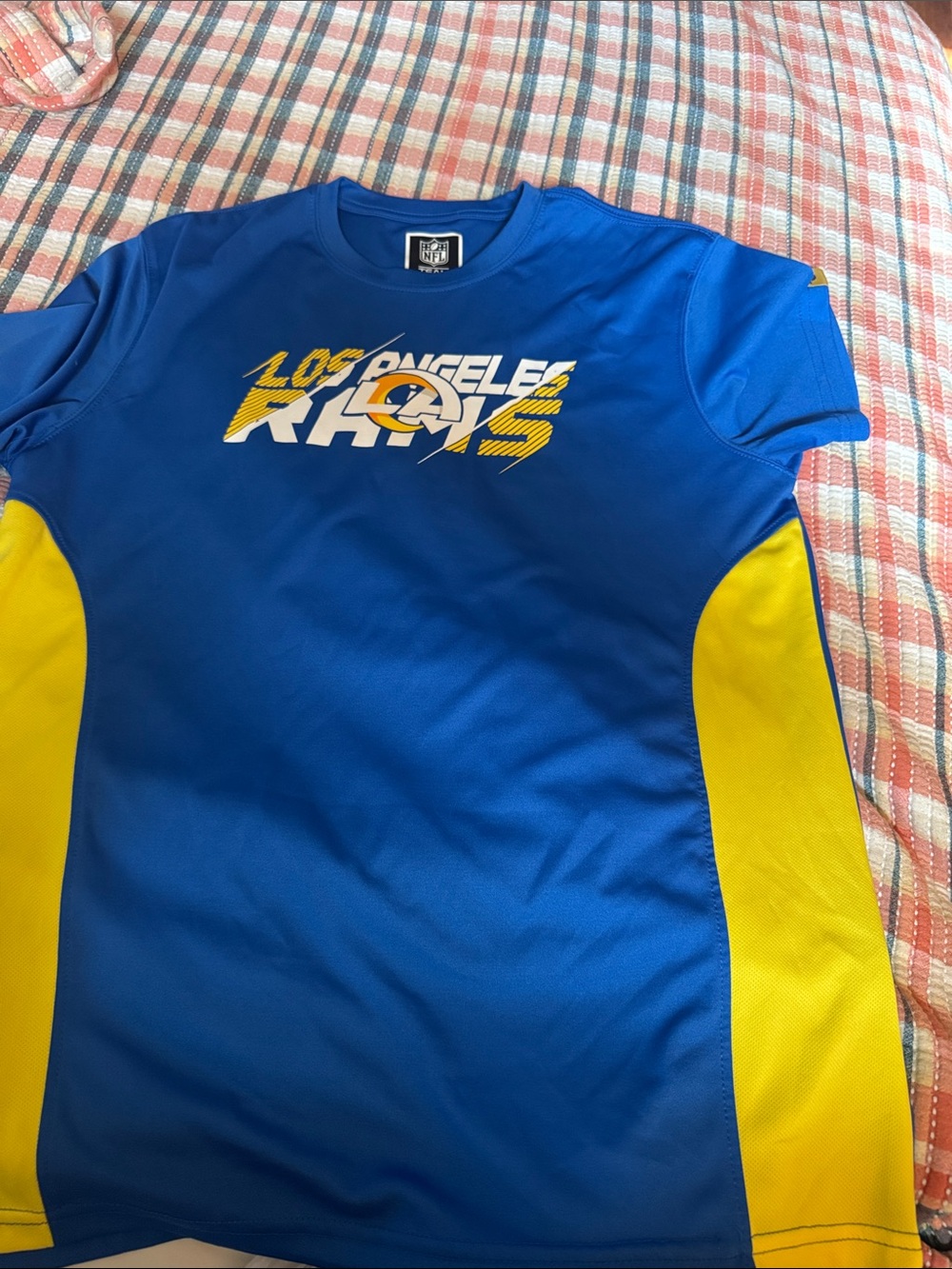 Los Angeles Rams Ladies Blue & Yellow Short-Sleeve Tee